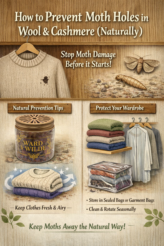 How to Prevent Moth Holes in Wool & Cashmere (Naturally)
