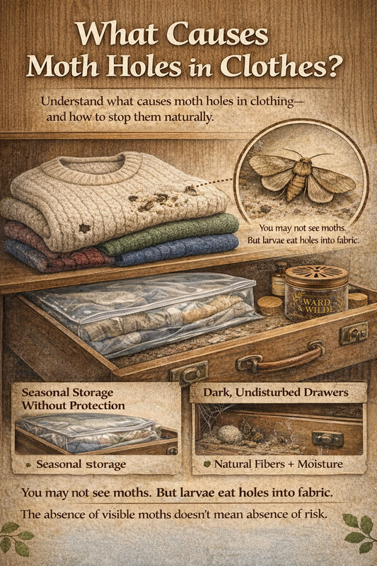 What Causes Moth Holes in Clothes? (And How to Prevent Them Naturally)