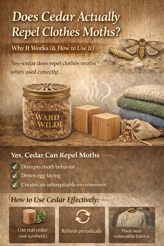 Does Cedar Actually Repel Clothes Moths? (Science + What Works)
